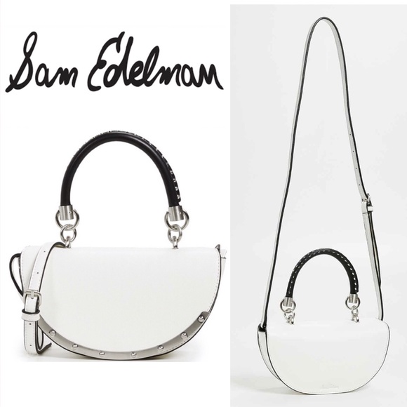 Sam Edelman Handbags - Sam Edelman Half Moon Crossbody Bag NWT White